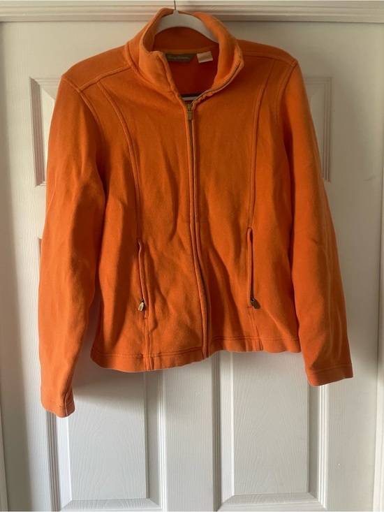 Tommy Bahama Jackets & Blazers - Tommy Bahama Women’s Orange Full-Zip Fleece Jacket Large